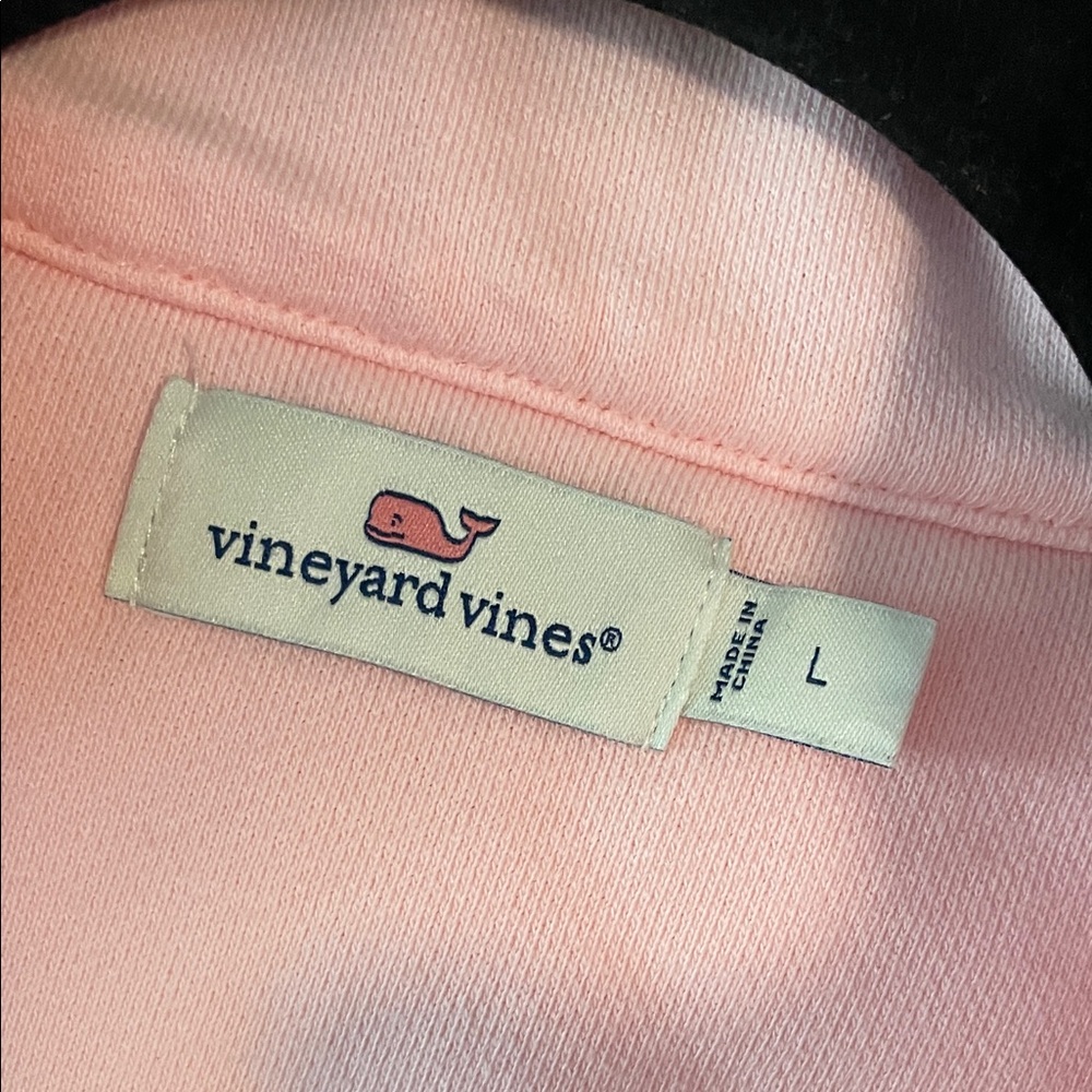 Vineyard Vines Light Pink Quarter-Zip Pullover - Picture 2 of 4